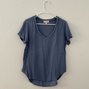 Cloth & Stone Slate Blue V-Neck Tee
